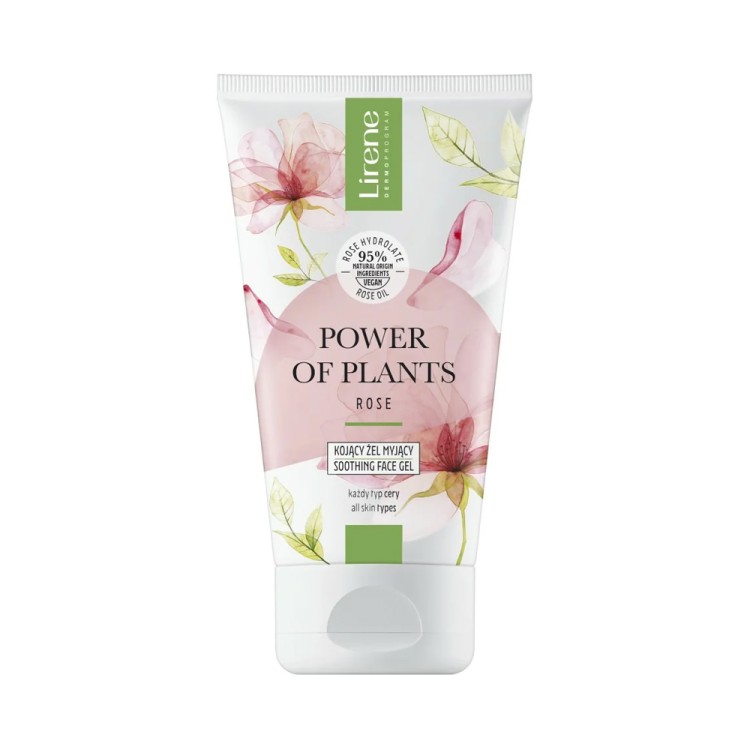 Lirene POWER OF PLANTS Soothing washing gel ROSE 150 ml