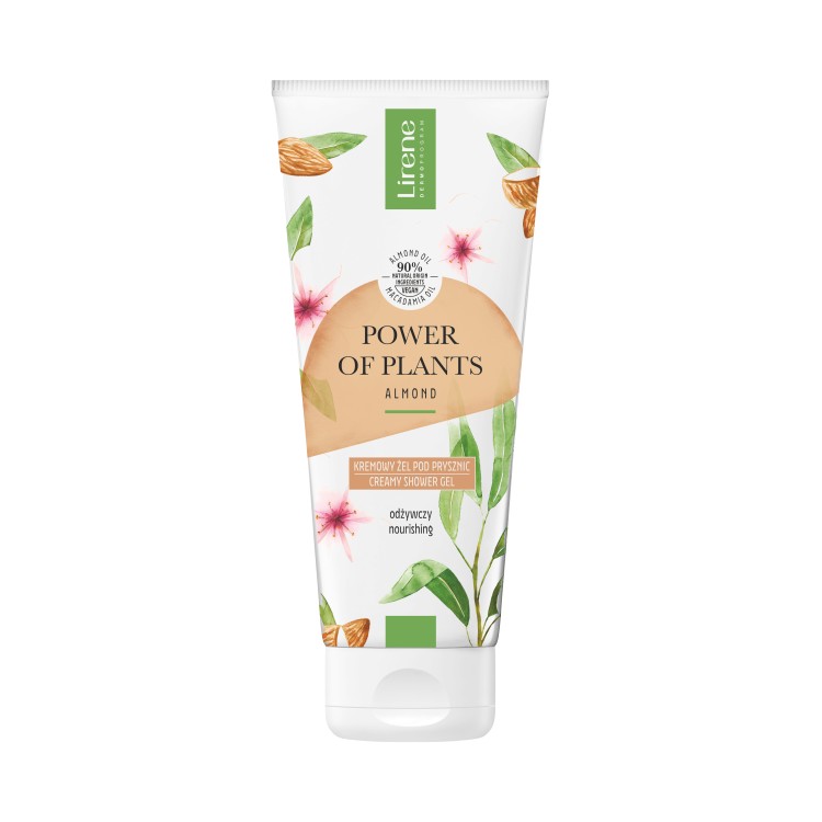 Lirene POWER OF PLANTS Nourishing creamy shower gel ALMOND 200 ml