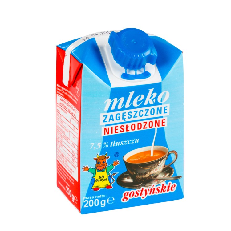 Gostyń unsweetened condensed milk 7.5% 200g