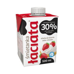 MLEKPOL ŁACIATA CREAM 30% 500ML MLEKPOL ŁACIATA CREAM 30% 500ML