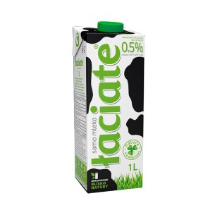 MLEKPOL ŁACIATE UHT milk 0.5% 1L MLEKPOL ŁACIATE UHT milk 0.5% 1L
