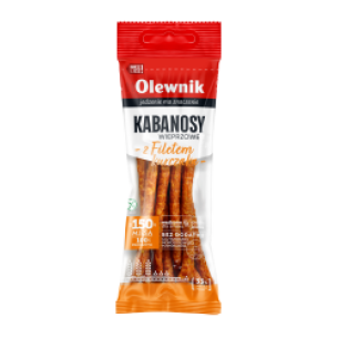 OLEWNIK KABANOSY PORK SAUSAGES WITH CHICKEN BREAST 105G OLEWNIK KABANOSY PORK SAUSAGES WITH CHICKEN BREAST 105G
