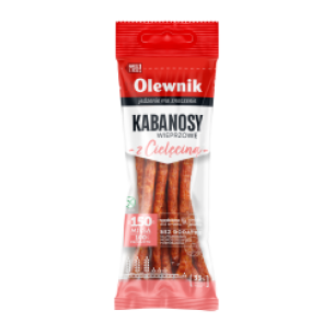 OLEWNIK KABANOSY PORK SAUSAGES WITH VEAL 105G