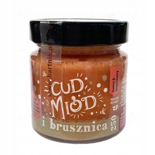 SADECKI BARTNIK  Miracle honey and lingonberry 250g SADECKI BARTNIK  Miracle honey and lingonberry 250g