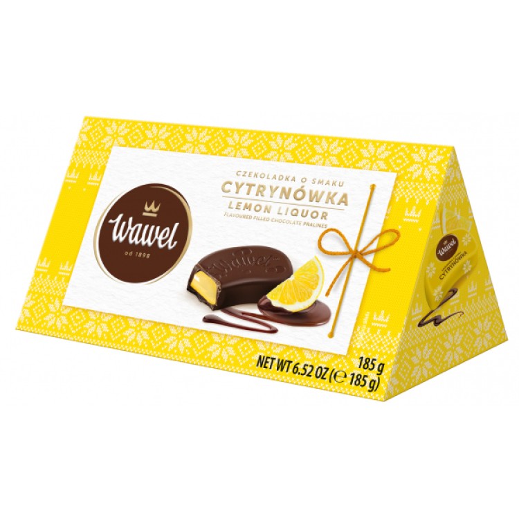 WAWEL CHOCOLATE BOX WITH LEMON FLAVORED CHOCOLATES 185G