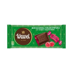 WAWEL MIESZANKA KRAKOWSKA stuffed chocolate with raspberry flavor 105g WAWEL MIESZANKA KRAKOWSKA stuffed chocolate with raspberry flavor 105g