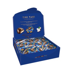WAWEL TIKI TAKI STUFFED CHOCOLATES WITH COCONUT AND PEANUT FILLING 330g WAWEL TIKI TAKI STUFFED CHOCOLATES WITH COCONUT AND PEANUT FILLING 330g