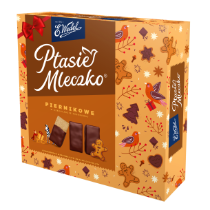 WEDEL PTASIE MLECZKO® GINGERBREAD MARSHALLOW IN CHOCOLATE 340g WEDEL PTASIE MLECZKO® GINGERBREAD MARSHALLOW IN CHOCOLATE 340g