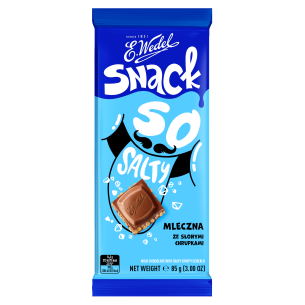 WEDEL SNACK So Salty chocolate bar with salty crisps 100g WEDEL SNACK So Salty chocolate bar with salty crisps 100g