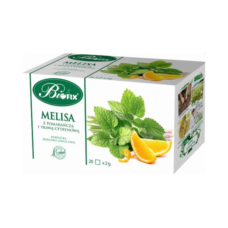 BIOFIX lemon balm with lemongrass and orange - instant tea 20 x 2g