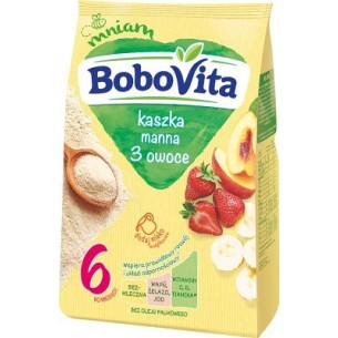 BoboVita Porridge 3 Fruits for Infants after 6 Months without Palm Oil 180g