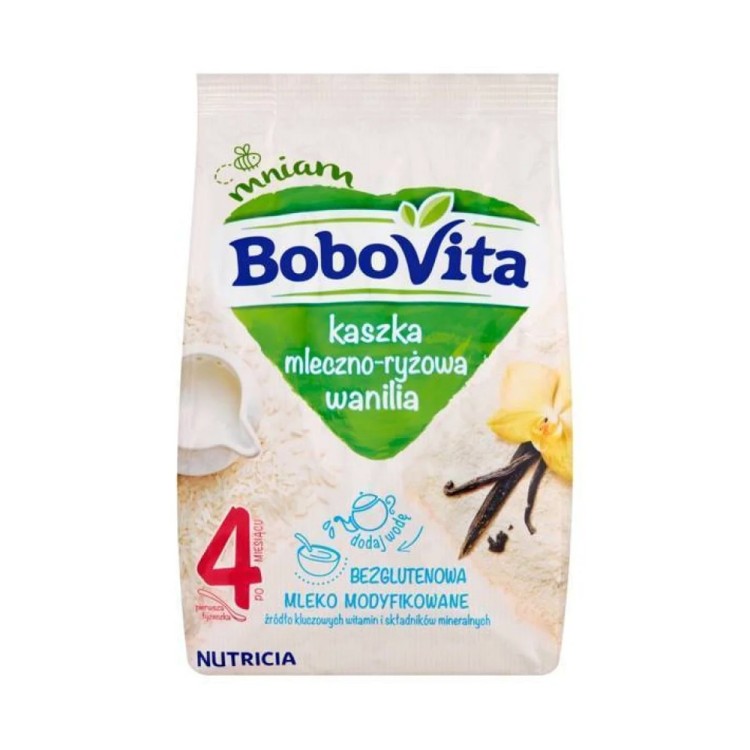 BoboVita Milk and rice porridge vanilla after 4 months 230g