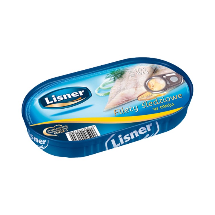 LISNER HERRING FILLETS IN OIL 170G