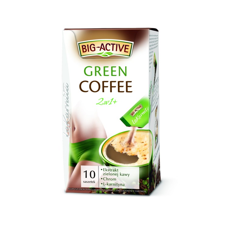 HERBAPOL BIG ACTIVE GREEN COFFEE 2 IN 1 10 BAGS
