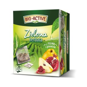 HERBAPOL BIG ACTIVE GREEN TEA WITH QUINCE & POMEGRANATE 40 BAGS HERBAPOL BIG ACTIVE GREEN TEA WITH QUINCE & POMEGRANATE 40 BAGS