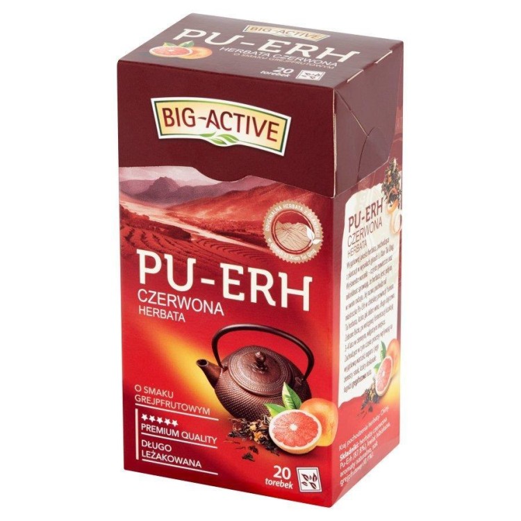 HERBAPOL BIG ACTIVE PU-ERH LEMON FLAVOURED RED TEA 72G