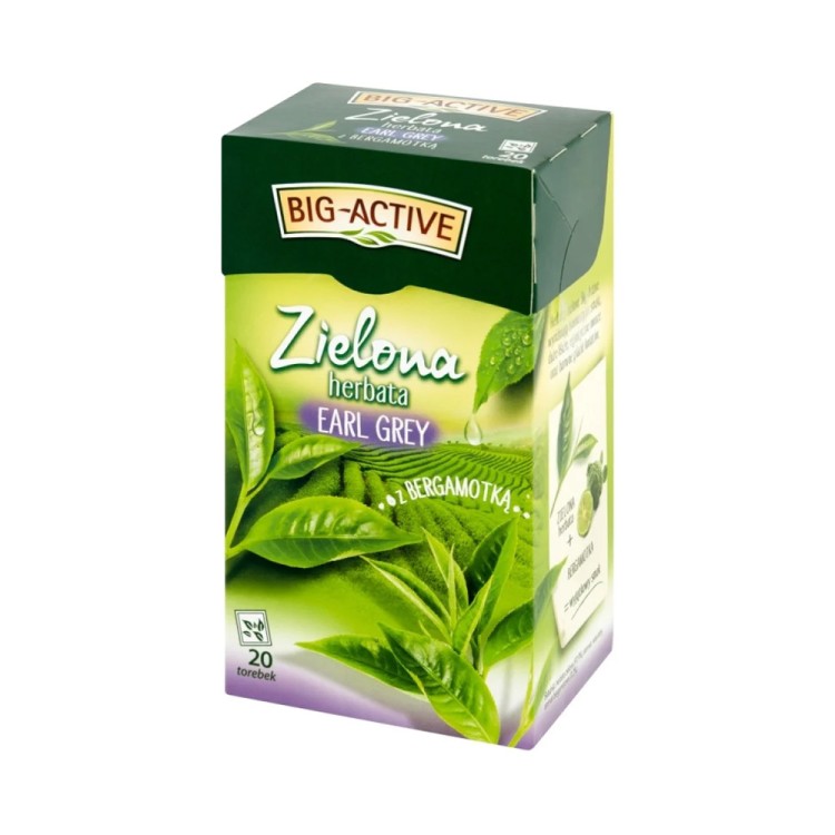 HERBAPOL Big-Active Earl Grey green tea with bergamot 20 x 1.5 g