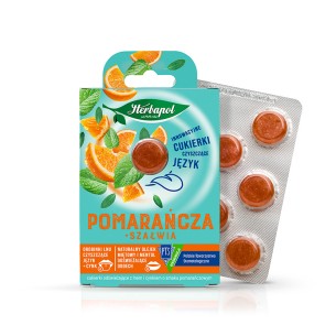 HERBAPOL REFRESHING SWEETS ORANGE WITH SAGE 20G HERBAPOL REFRESHING SWEETS ORANGE WITH SAGE 20G