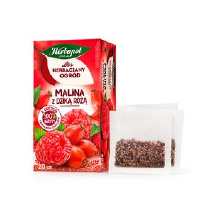 HERBAPOL TEA GARDEN RASPBERRY WITH ROSE HIP 54G