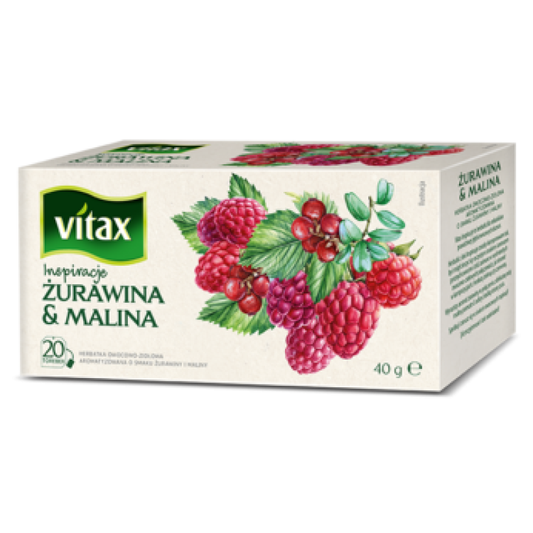 VITAX INSPIRATIONS CRANBERRY & RASPBERRY 20 BAGS