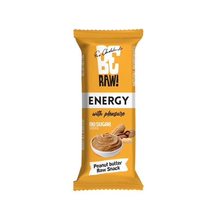 BeRAW ENERGY Raw Snack - peanut cream 100% natural peanut butter and sweet dates 40g