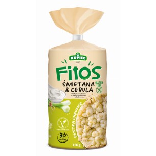 KUPIEC FITOS CORN WAFFLES WITH CREAM AND ONION 120G KUPIEC FITOS CORN WAFFLES WITH CREAM AND ONION 120G