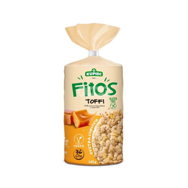 KUPIEC FITOS RICE AND CORN WAFERS TOFFI 140g