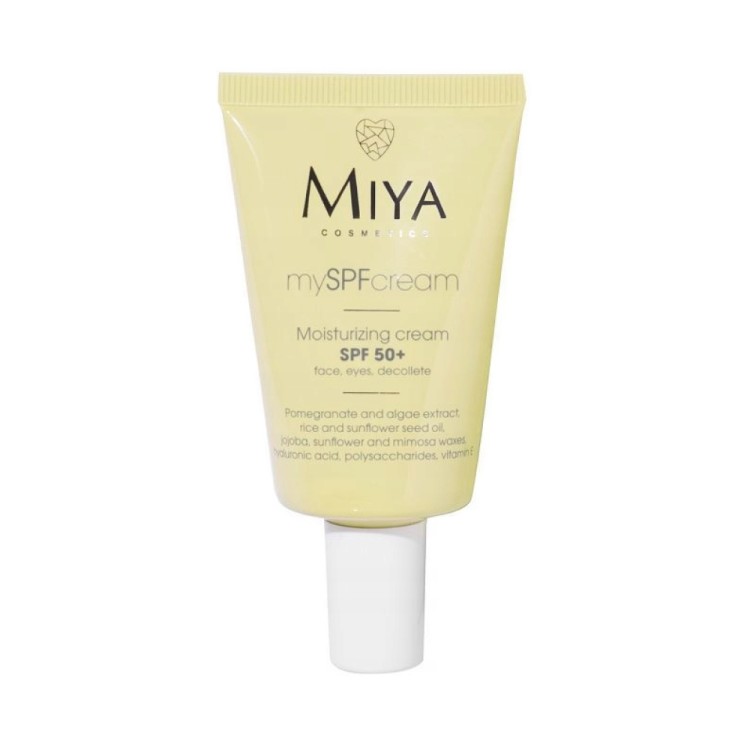 MIYA Cosmetics mySPFcream Moisturizing cream SPF50+ face, eyes, décolleté 40ml