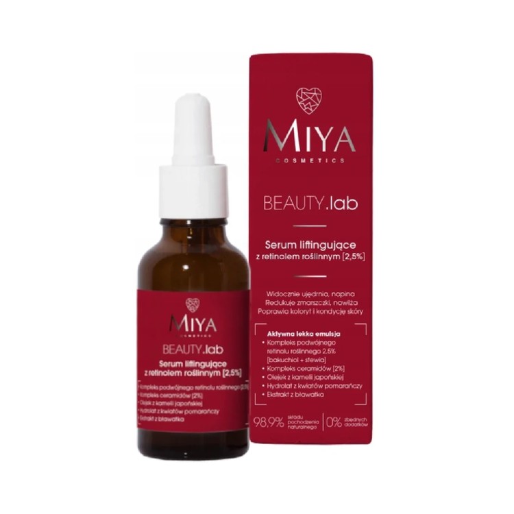 MIYA Lifting serum with plant retinol 2.5% 30ml