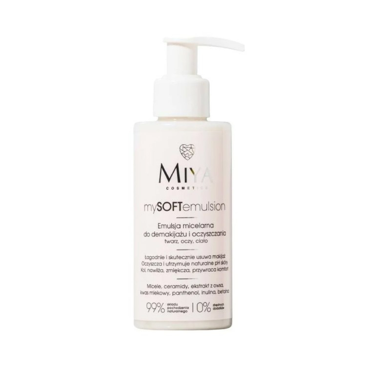 MIYA MySOFT micellar emulsion for de-makeup and cleansing 140ml