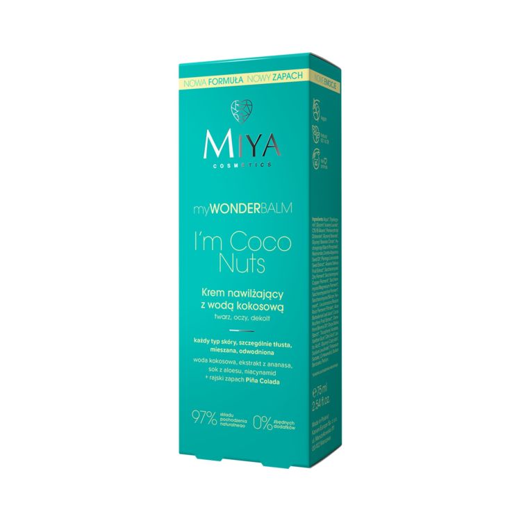 MIYA COSMETICS myWONDERBALM I'M COCO NUTS Moisturizing cream with coconut water 75 ml MIYA COSMETICS myWONDERBALM I'M COCO NUTS Moisturizing cream with coconut water 75 ml