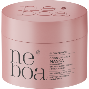 NEBOA GLOW PEPTIDE Restructuring mask for weak, fine, and damaged hair 300 ml