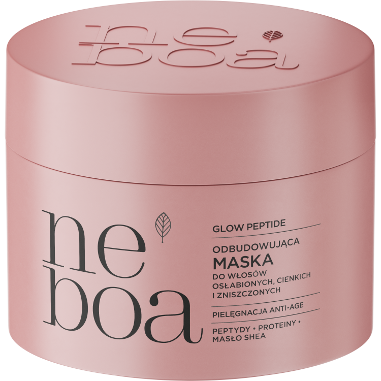 NEBOA GLOW PEPTIDE Restructuring mask for weak, fine, and damaged hair 300 ml