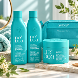 Neboa Hydration & Smoothness Haircare Set with FREE Cosmetic Bag Neboa Hydration & Smoothness Haircare Set with FREE Cosmetic Bag