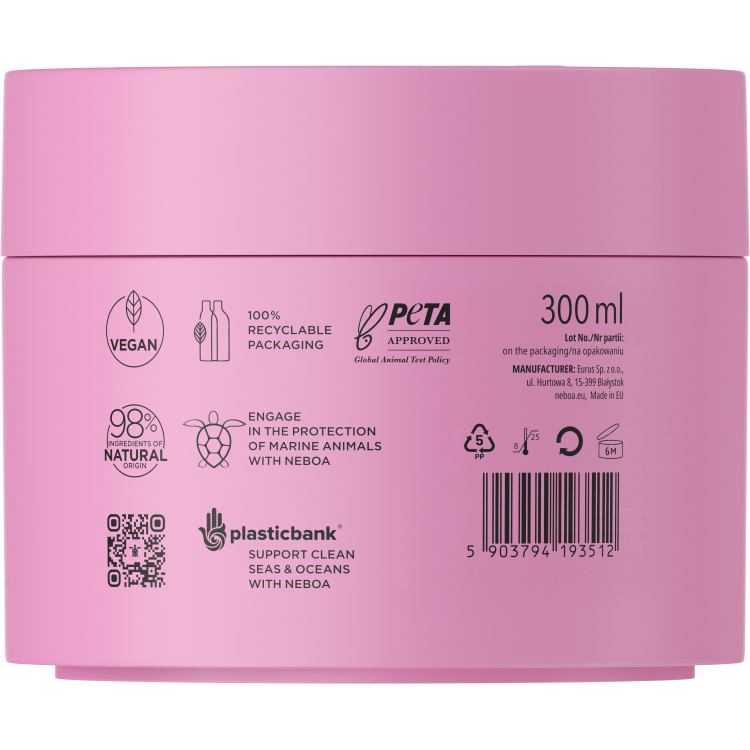 NEBOA REPAIR & SHINE Regenerating mask for damaged and coloured hair 300ml