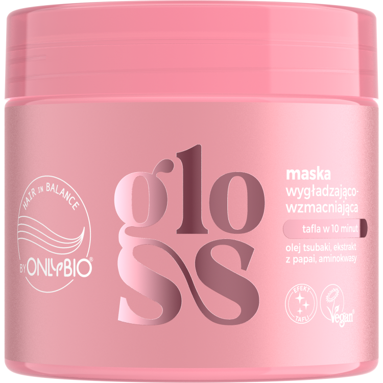 ONLYBIO HAIR IN BALANCE GLOSS Smoothing & strengthening mask 280ml ONLYBIO HAIR IN BALANCE GLOSS Smoothing & strengthening mask 280ml