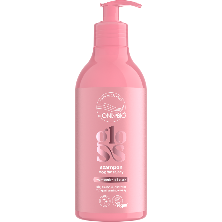 ONLYBIO HAIR IN BALANCE GLOSS Smoothing shampoo 400ml ONLYBIO HAIR IN BALANCE GLOSS Smoothing shampoo 400ml