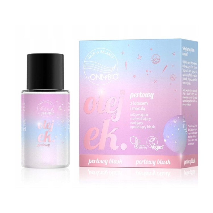 ONLYBIO HAIR IN BALANCE Pearl Hair Oil with an opalescent illuminating effect 20 ml ONLYBIO HAIR IN BALANCE Pearl Hair Oil with an opalescent illuminating effect 20 ml