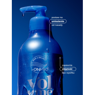 ONLYBIO HAIR IN BALANCE VOLUME lightweight shampoo 400ml ONLYBIO HAIR IN BALANCE VOLUME lightweight shampoo 400ml