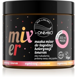 ONLYBIO HAIR IN BALANCE MIXER mask for gentle toner coloring 300 ml ONLYBIO HAIR IN BALANCE MIXER mask for gentle toner coloring 300 ml