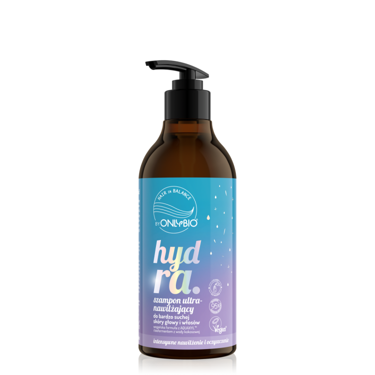 ONLYBIO HAIR IN BALANCE HYDRA Ultra-moisturizing shampoo for very dry scalp and hair, 400ml ONLYBIO HAIR IN BALANCE HYDRA Ultra-moisturizing shampoo for very dry scalp and hair, 400ml
