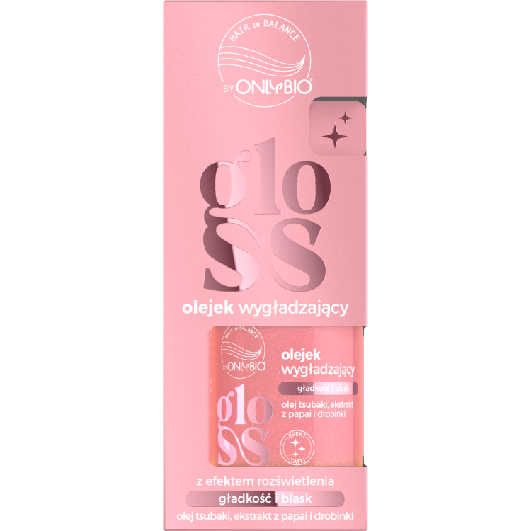 Onlybio Hair in Balance GLOSS Smoothing Oil with brightening effect 20ml