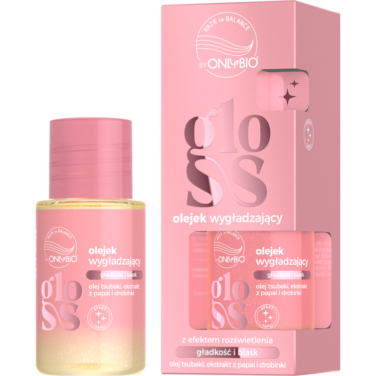 Onlybio Hair in Balance GLOSS Smoothing Oil with brightening effect 20ml