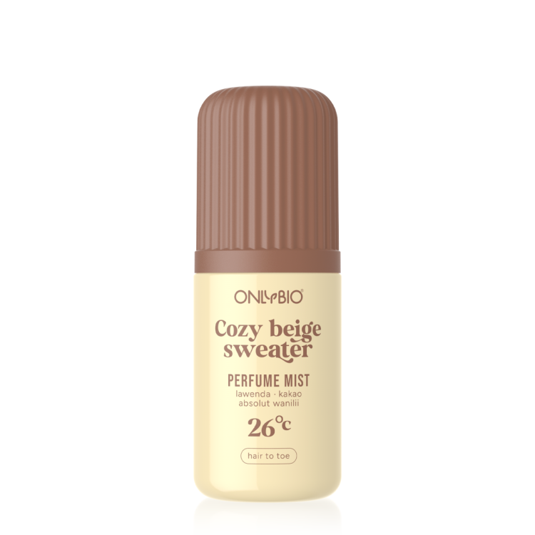 ONLYBIO COZY BEIGE SWEATER 26°C, scented body mist 100 ml ONLYBIO COZY BEIGE SWEATER 26°C, scented body mist 100 ml