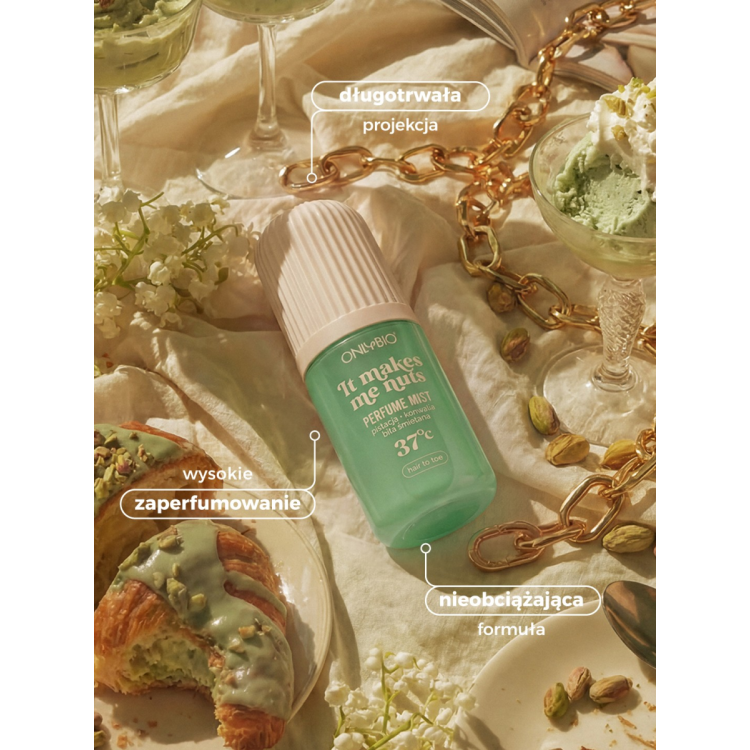 ONLYBIO IT MAKES ME NUTS 37°C, scented mist 100 ml ONLYBIO IT MAKES ME NUTS 37°C, scented mist 100 ml