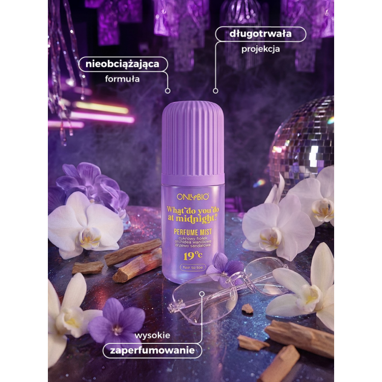 ONLYBIO WHAT DO YOU DO AT MIDNIGHT 19°C, scented mist 100 ml ONLYBIO WHAT DO YOU DO AT MIDNIGHT 19°C, scented mist 100 ml