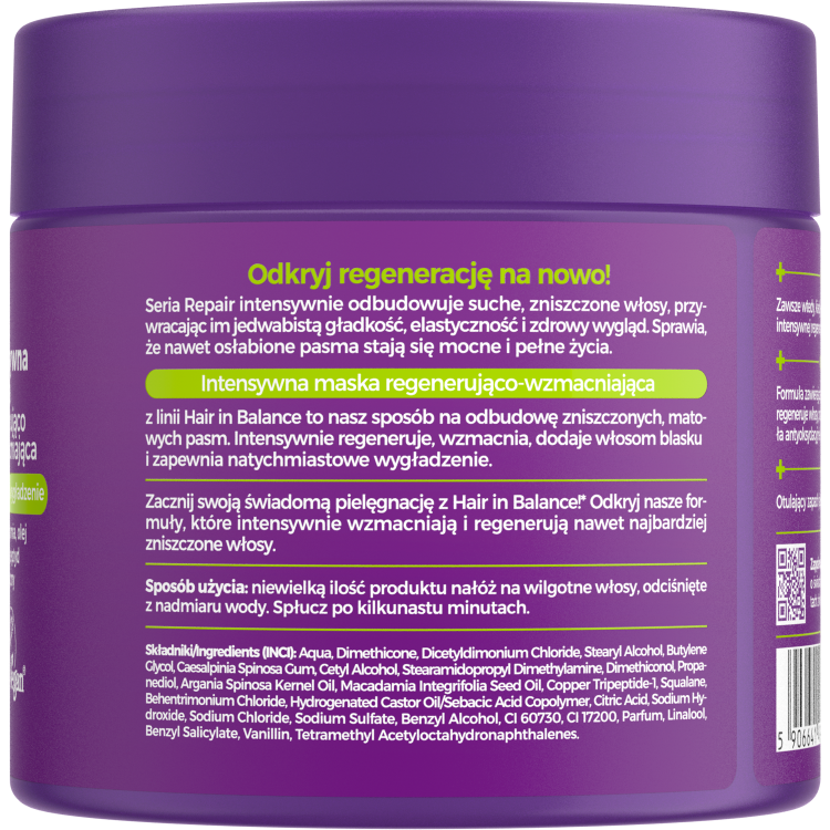 ONLYBIO HAIR IN BALANCE REPAIR Regenerating & strengthening conditioner 200ml