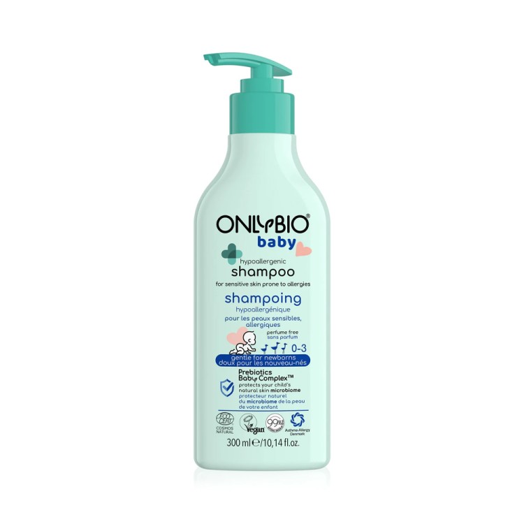 OnlyBio BABY hypoallergenic  delicate shampoo for atopic skin 300ml
