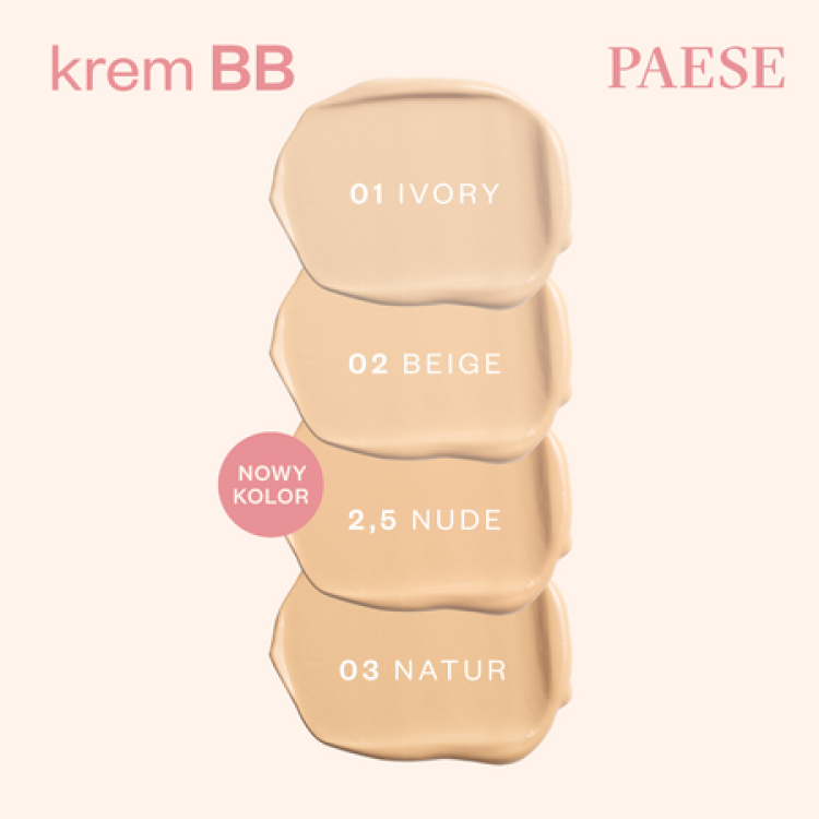 PAESE BB CREAM WITH HYALURONIC ACID 2.5 NUDE 30ml PAESE BB CREAM WITH HYALURONIC ACID 2.5 NUDE 30ml