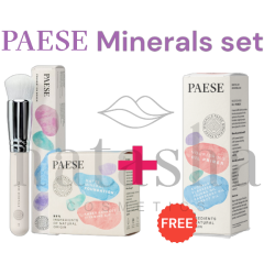 PAESE MINERALS BUNDLE MATTE FOUNDATION 100N + BRUSH FOR FOUNDATION 01